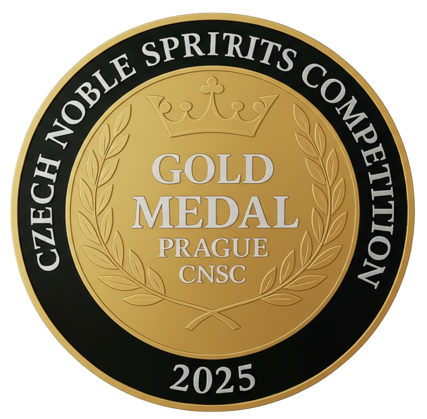 gold Czech noble spirits competition gold medal 2025 logo