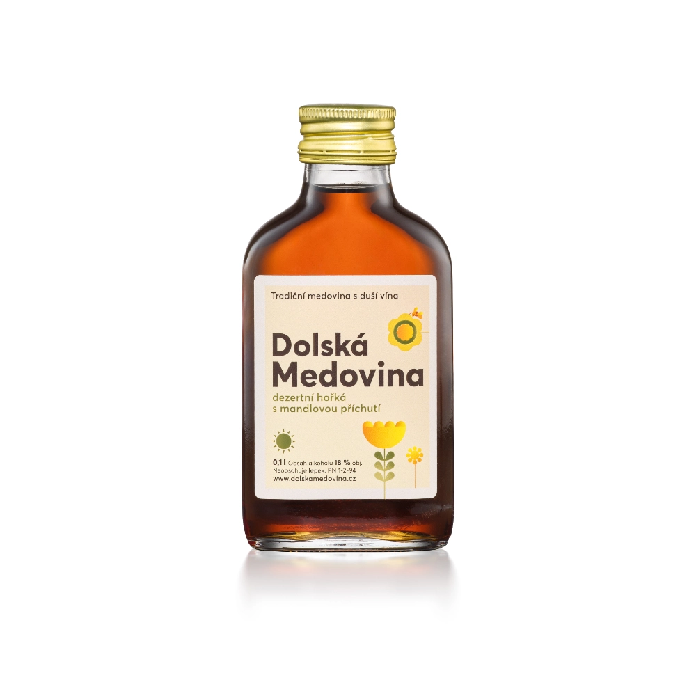 Dolska_01l_mandlova-1000×1000 dolská medovina mandlová 0,1 l