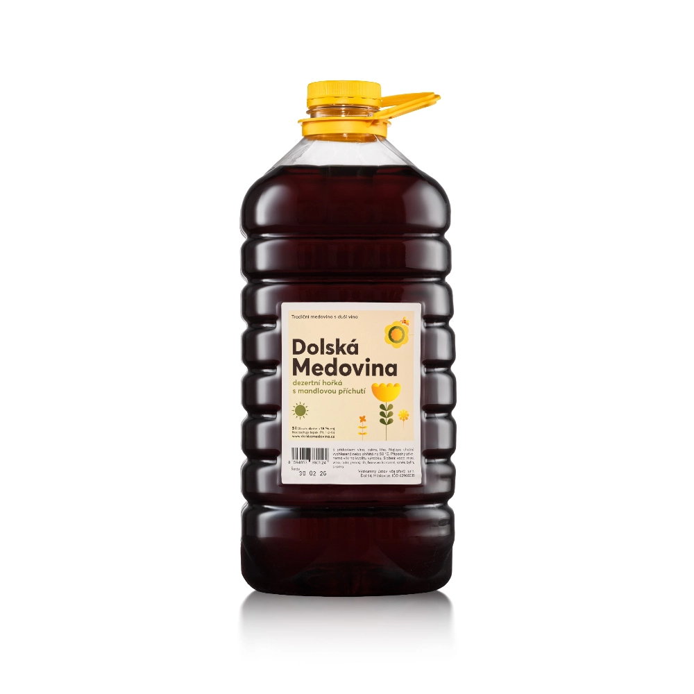 Dolska_5l_mandlova-1000×1000 dolská medovina mandlová 5 l barel plast